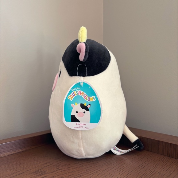 Squishmallows 8" Connor the Cow (Pink Nose) 2020 Release - Picture 4 of 7